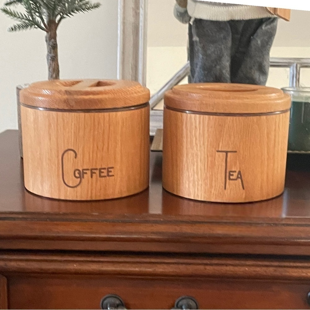 Vintage Mid-Century Cornwall Coffee and Tea Canisters